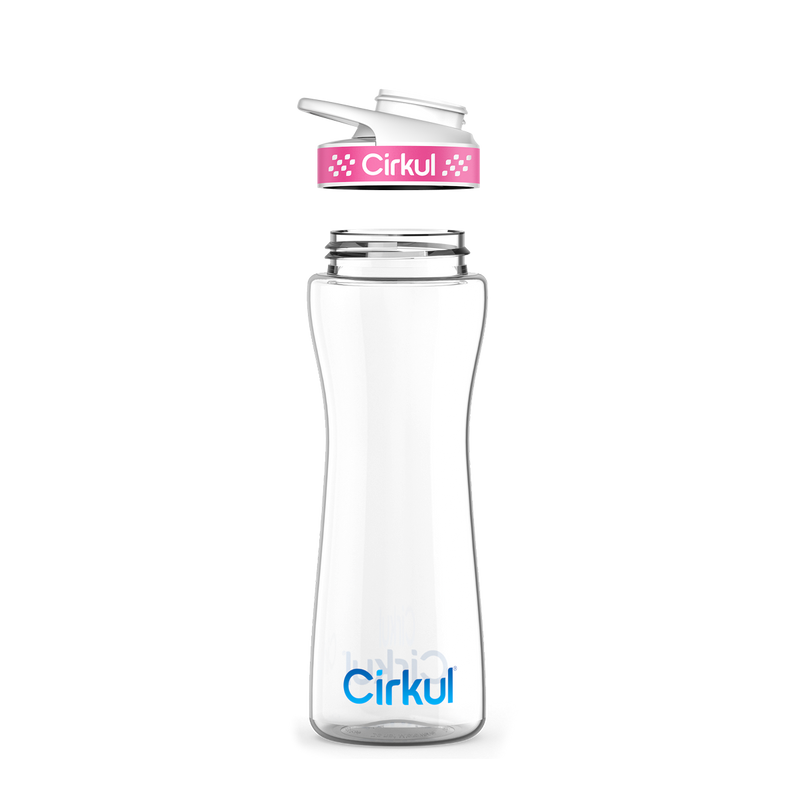 22oz. Plastic Bottle & Comfort Grip Lid U17A