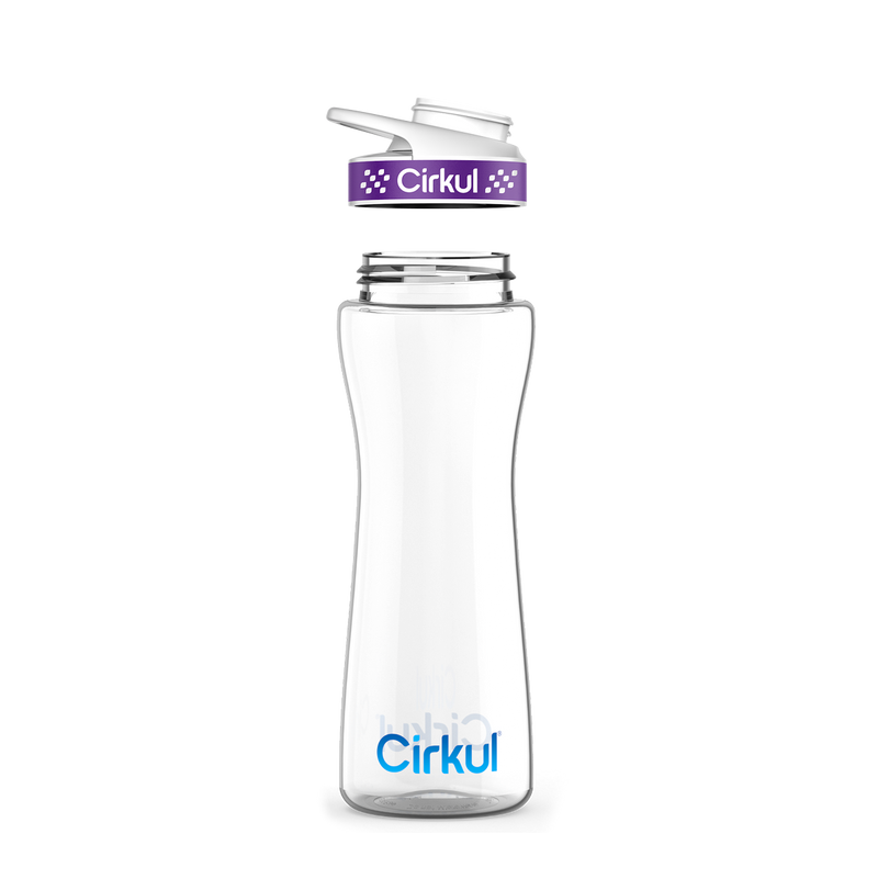 22oz. Plastic Bottle & Comfort Grip Lid U17A