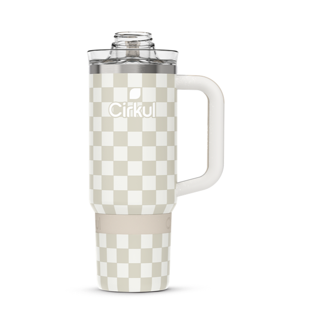Limited Edition: 30oz. Taupe Tartan Travel StrawSip™ Tumbler 3CP8